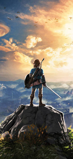 Hd Breath Of The Wild Link Cover Wallpaper