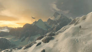 Hd Breath Of The Wild Snow Mountain Wallpaper