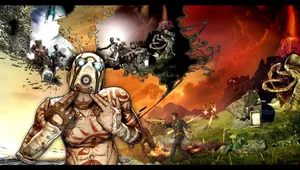 Hd Cool Art Poster Of Borderlands Wallpaper
