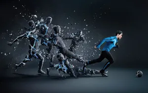 Hd Digital Soccer Player Wallpaper