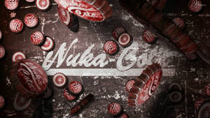 Hd Fallout Nuka-cola Crown Caps Wallpaper