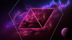 Hd Galaxy Sky Geometry Wallpaper