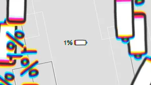 Hd Glitch Battery Life Wallpaper