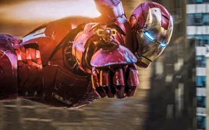 Hd Iron Man Flying Through The Air Wallpaper