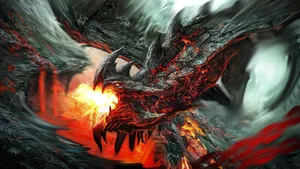 Hd Lava Really Cool Dragons Wallpaper