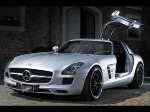 Hd Mercedes In Silver Paint Wallpaper