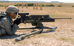 Hd Military Heavy Machine Gun Wallpaper