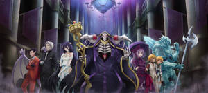 Hd Overlord Ainz Ooal Gown And Floor Guardians Wallpaper