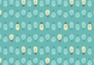 Hd Pattern Blue Lightbulbs Wallpaper