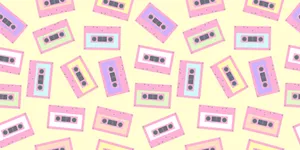 Hd Pattern Pink Cassette Tapes Wallpaper