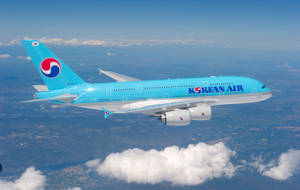 Hd Plane Blue Korean Air Wallpaper