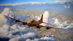 Hd Plane War Artwork Wallpaper