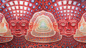 Hd Psychedelic Head Kaleidoscope Wallpaper