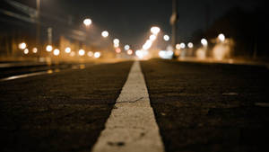 Hd Road With Lights Wallpaper