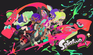 Hd Splatoon Team Squid Background Wallpaper