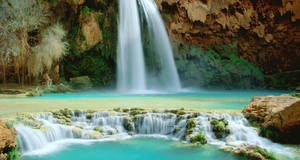 Hd Waterfall Of Havasu Falls Arizona Usa Wallpaper
