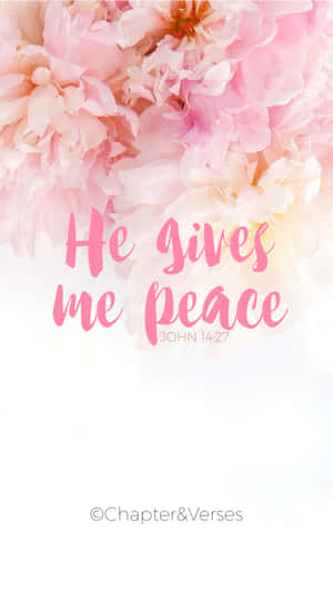 He Gives Me Peace Cool Christian Wallpaper