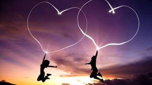 Heart Light Romantic Love Wallpaper