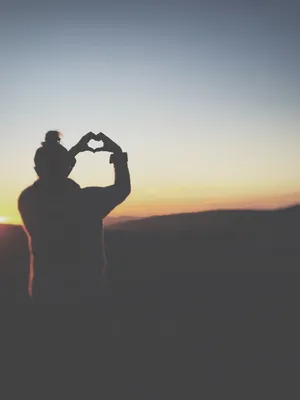 Heart Shadow Wallpaper