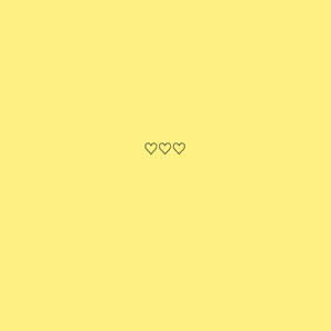 Hearts Cute Yellow Aesthetic Wallpaper