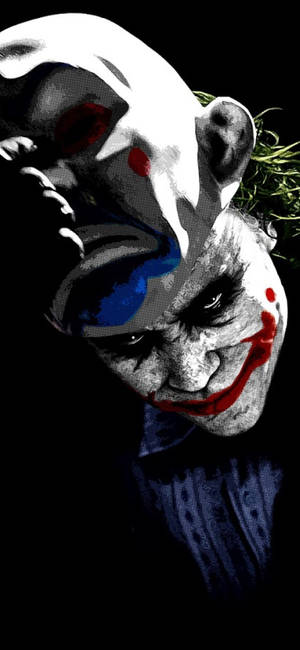 Heath Ledger Joker Mask Wallpaper