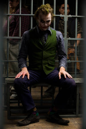 Heath Ledger Joker Prison Scene Wallpaper