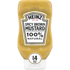 Heinz Spicy Brown Mustard Bottle Wallpaper