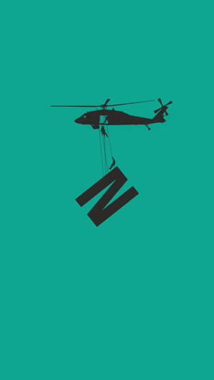 Helicopter Dropping Letter N Wallpaper