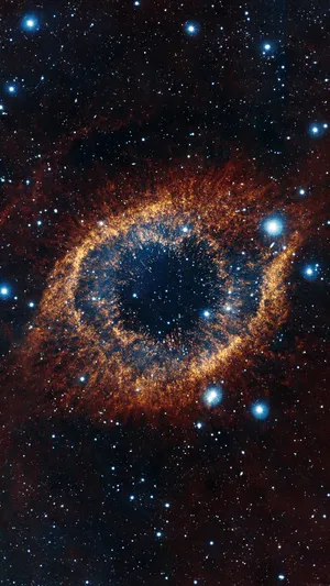 Helix Planetary Nebula Smartphone Background Wallpaper