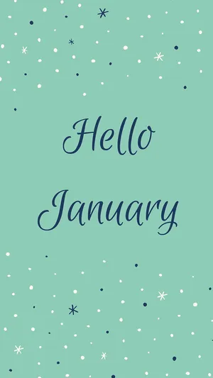 Hello January! A Shining New Year Lies Ahead Wallpaper