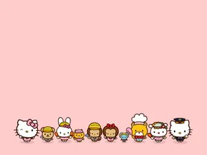 Hello Kitty And Friends Sharing A Fun Moment Together Wallpaper