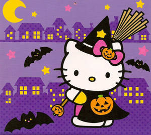 Hello Kitty Cute Disney Halloween Wallpaper