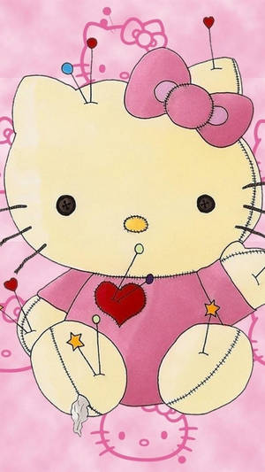 Hello Kitty Cute Girly Phone Screen Wallpaper