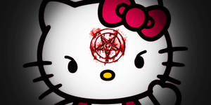 Hello Kitty Halloween Bloody Mark Wallpaper