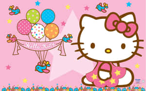 Hello Kitty Pink Birthday Wallpaper