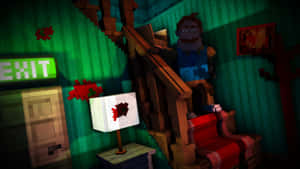 Hello Neighbor Minecraft Wallpaper