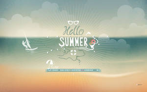 Hello Summer In June Calendar Wallpaper