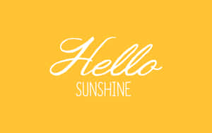 Hello Sunshine Graphic Wallpaper