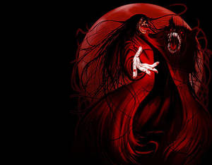 Hellsing Vampire Red Moon Wallpaper