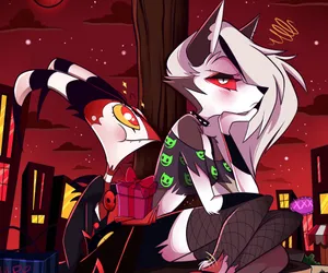 Helluva Boss Courtship Scene Wallpaper