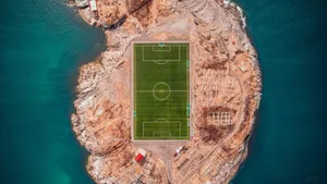 Henningsvaer Stadium Football Field Wallpaper