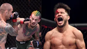 Henry Cejudo And Sean O'malley Collage Wallpaper