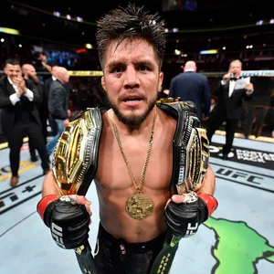 Henry Cejudo Celebrates His Victory And Reign As 2019 Bantamweight Champion Wallpaper