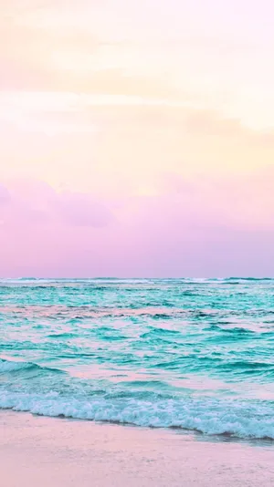 Here's A Glimpse Of Natural Beauty With A View Of A Pretty Ocean. Wallpaper