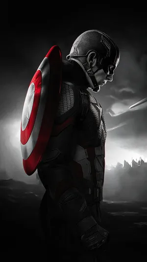 Here To Fight For Justice - Captain America Android Wallpaper