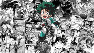 Hero Midoriya Manga Panel Wallpaper