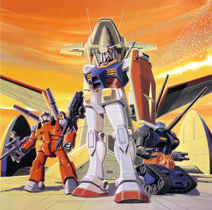 Heroic Alliance - Mobile Suit Gundam And His Team Wallpaper