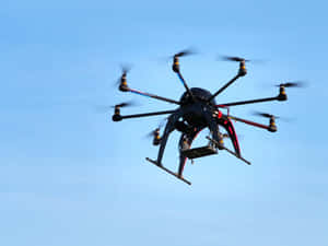 Hexacopter Drone In Flight Wallpaper