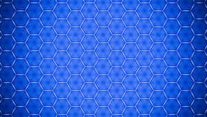 Hexagonal Pattern Blue Pc Wallpaper
