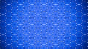 Hexagonal Pattern Blue Pc Wallpaper